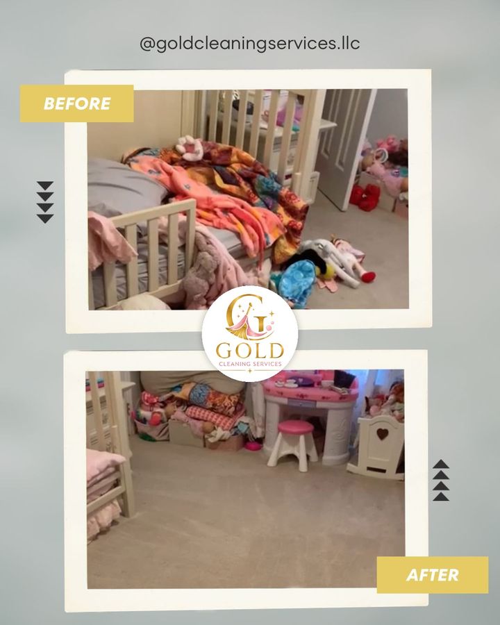 Before and after: kids room cleaning